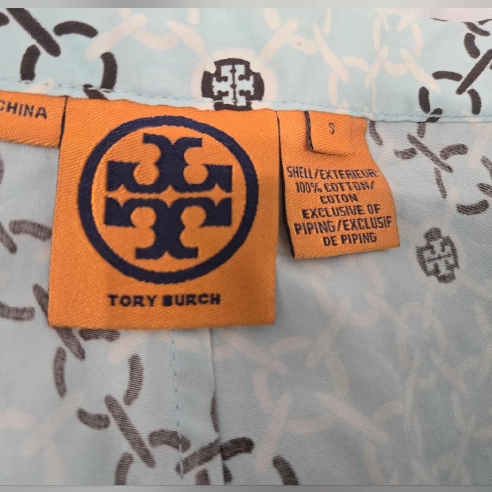 Tory‎ Burchl LOGO Cotton Pajama Set Sz Small